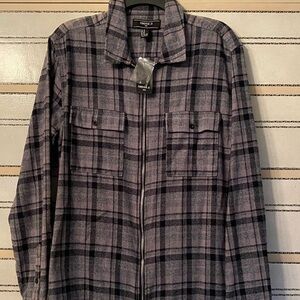New Forever 21 Mens Zip up shirt